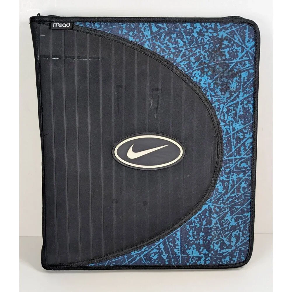 Vintage 90s Nike Mead School Folder Trapper Keeper With Folder Divider Inserts